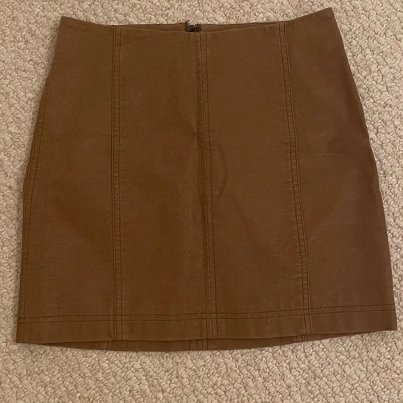 Free People Modern Femme Vegan Leather Mini Skirt - Picture 4 of 4